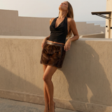 Sheer Layered Mini Skirt for Bold Chic Style