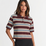 Striped Short Sleeve Polo Shirt – Relaxed Fit Casual Top