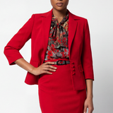 Red Tailored Blazer