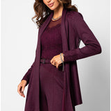 Burgundy Lace Cardigan