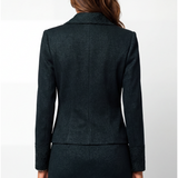Green Tailored Lace Blazer