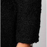 Black Tailored Lace Blazer