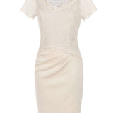 Ivory Lace Cocktail Dress