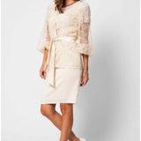 Ivory Lace Cocktail Dress