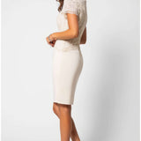 Ivory Lace Cocktail Dress