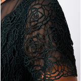 Green Lace Cocktail Dress