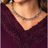 Bordeaux Lace Trim Blouse