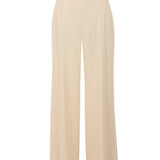 Ivory High Waisted Wide Leg Pants