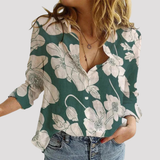 Women's Relaxed Fit Button Front Linen Shirt