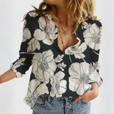 Women's Relaxed Fit Button Front Linen Shirt