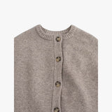 Button-Front Short Cape Cardigan