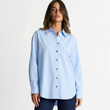 Classic Button Down Shirt – Relaxed Fit Long Sleeve Blouse
