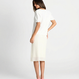 Structured Shoulder Knit Top – Elegant Relaxed Fit Tee