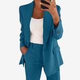 Women's Tailored Wide-Leg Blazer Set