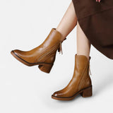 Women's Sleek Flat Roman Boots