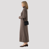 Women's Turtleneck Knit Maxi Dress