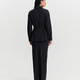 Belted Utility Shirt Jacket – Structured Long Sleeve Top