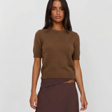 Short Sleeve Knit Sweater – Soft Relaxed Fit Pullover