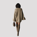 Women's Oversized Turtleneck Knit Dress