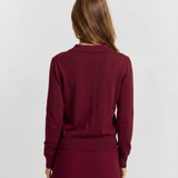 Zip Neck Knit Top for Sporty Chic Everyday Style