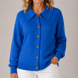 Classic Collared Knit Cardigan