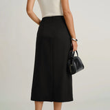 Elegant Retro Slimming Midi Skirt