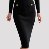 Women's Zip Front Knit Dress