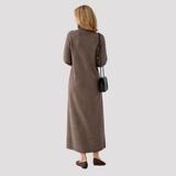 Women's Turtleneck Knit Maxi Dress