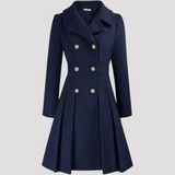 Tailored Double Breasted Long Sleeve Coat Dress