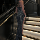 Sequin Mermaid Maxi Dress – Strapless Glam Evening Gown
