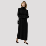 Women's Turtleneck Knit Maxi Dress