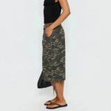 Women’s Longline Camo Cargo Shorts