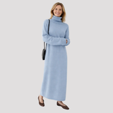 Women's Turtleneck Knit Maxi Dress