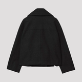 Women's Double Breasted Cropped Peacoat
