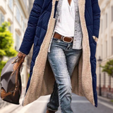 Women Reversible Hooded Cashmere Blend Winter Jacket