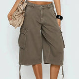 Women’s Longline Camo Cargo Shorts