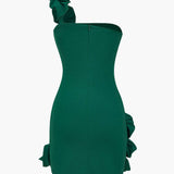 Strapless Ruffle Mini Dress – Fitted Flirty Party Dress