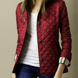 Quilted Button-Front Jacket for Women