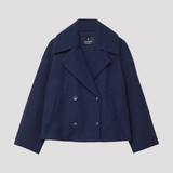 Women's Double Breasted Cropped Peacoat