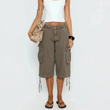 Women’s Longline Camo Cargo Shorts
