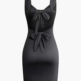 Ruched Bodycon Mini Dress – Sleeveless Fitted Party Dress