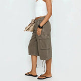 Women’s Longline Camo Cargo Shorts