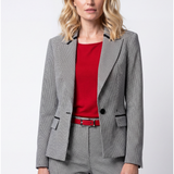 Multicolor Houndstooth Tailored Blazer