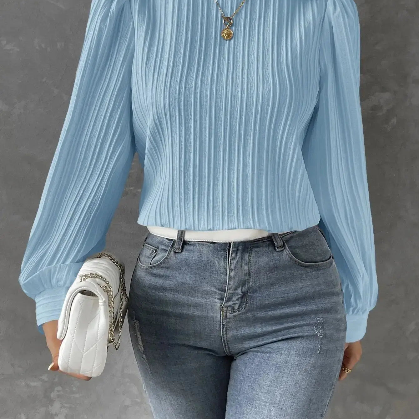 Pleated Chiffon Blouse for Elegant Everyday Style
