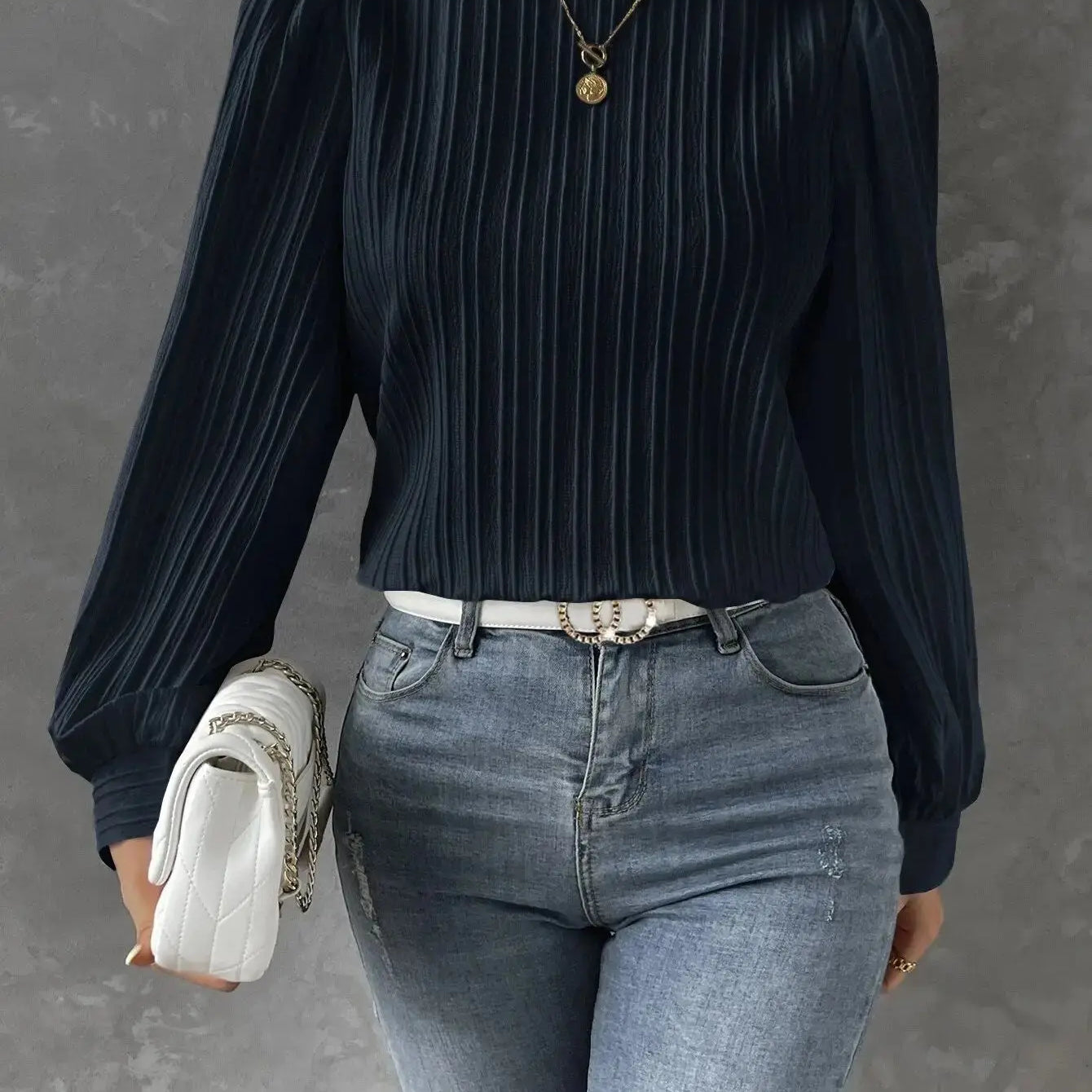 Pleated Chiffon Blouse for Elegant Everyday Style