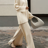 Pleated Relaxed Fit Two-Piece Set