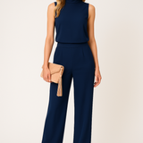 Sleeveless Wide-Leg Jumpsuit