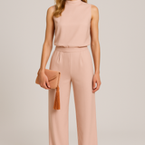 Sleeveless Wide-Leg Jumpsuit