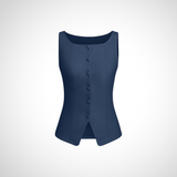 Amysaint | Classy Button Front Sleeveless Tank Top