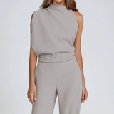 Women's Sleeveless Wide Leg Jumpsuit